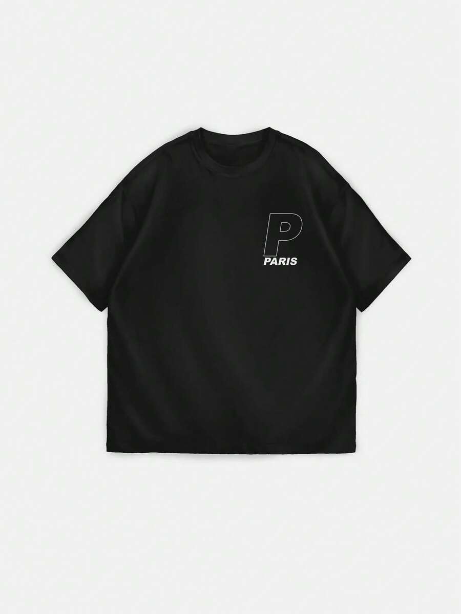 Camiseta de Manga Curta com Gola Redond