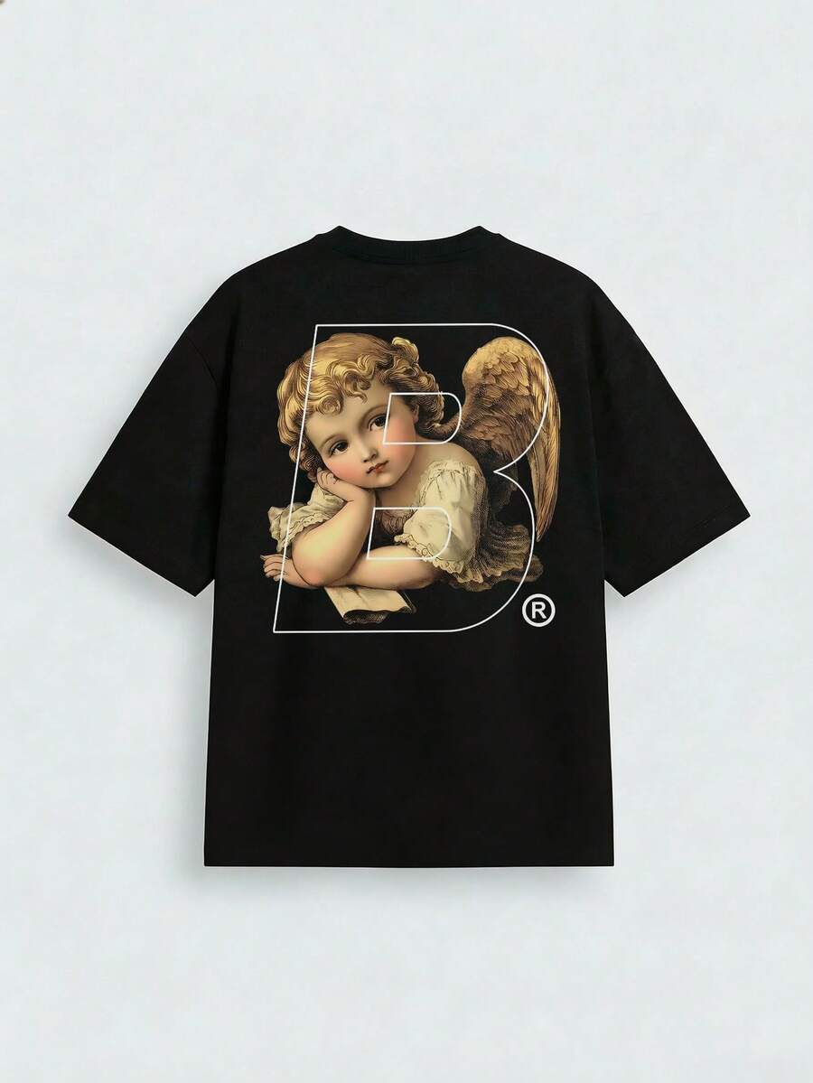 Camiseta de Manga Curta com Gola Redond