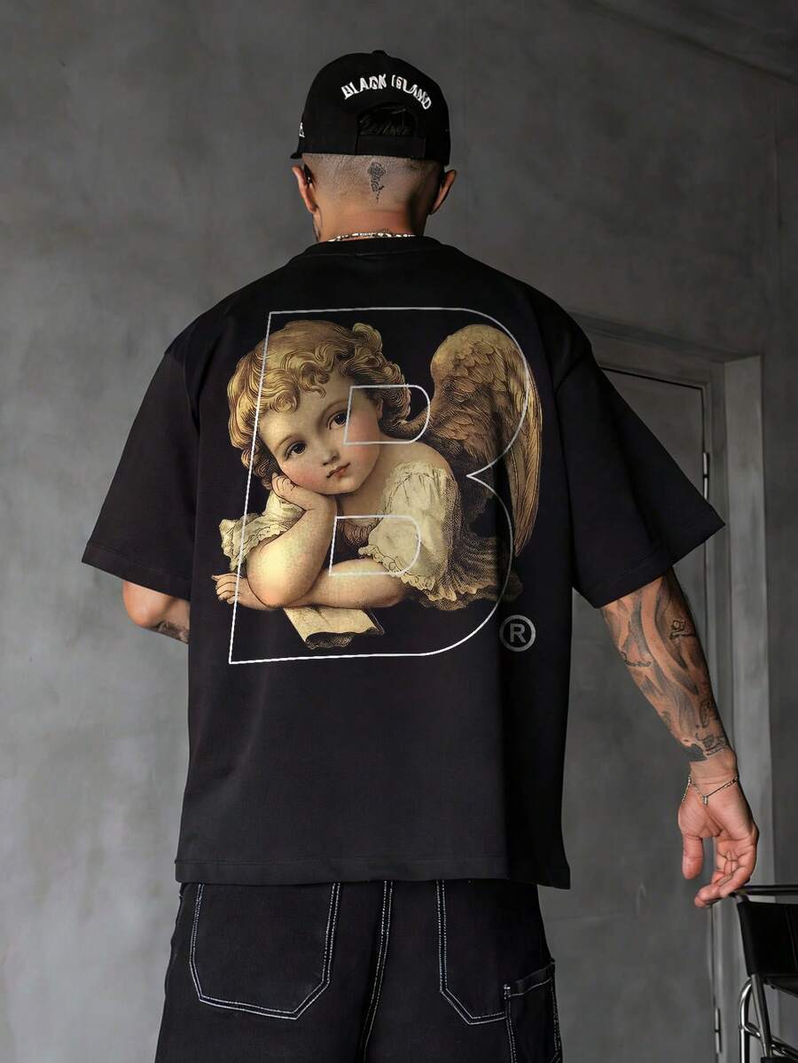 Camiseta de Manga Curta com Gola Redond