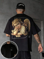 Camiseta de Manga Curta com Gola Redond