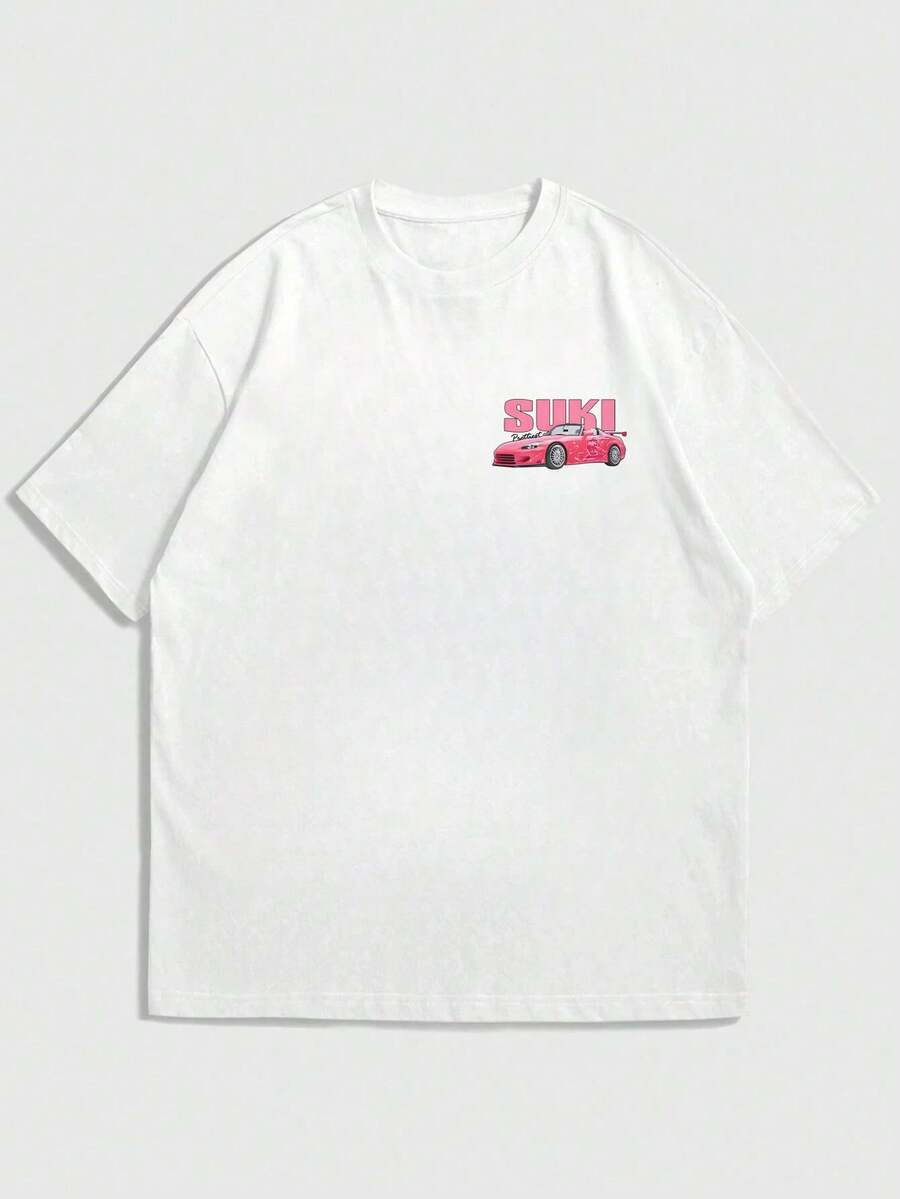 Camiseta de Manga Curta Casual