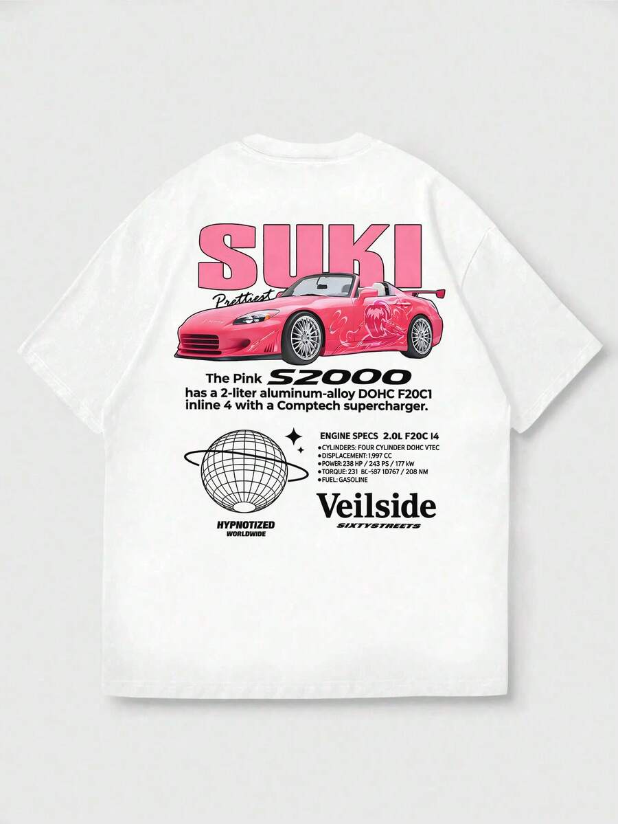 Camiseta de Manga Curta Casual