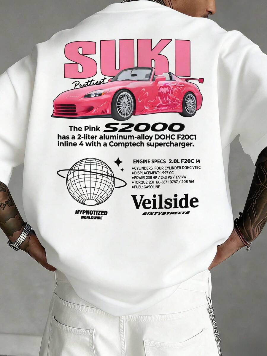 Camiseta de Manga Curta Casual