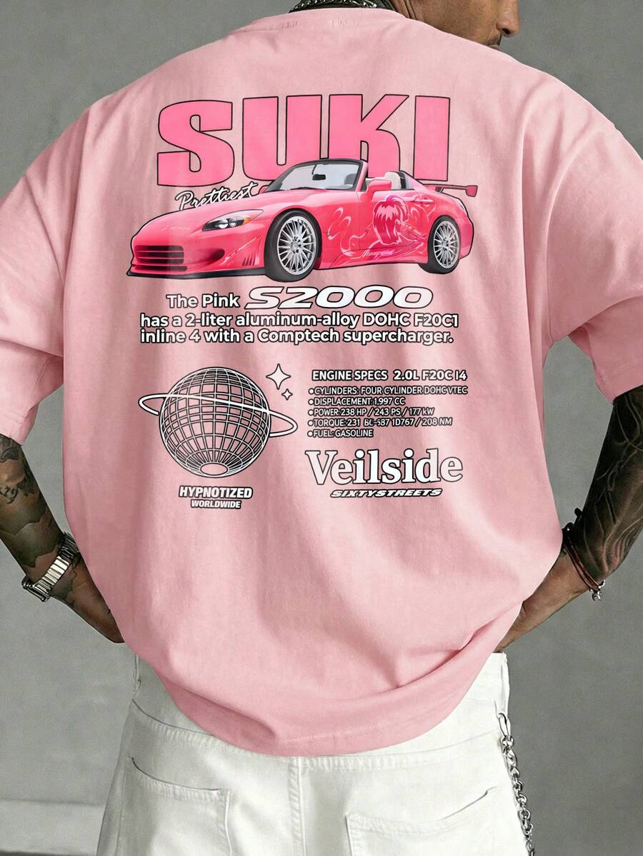 Camiseta de Manga Curta Casual