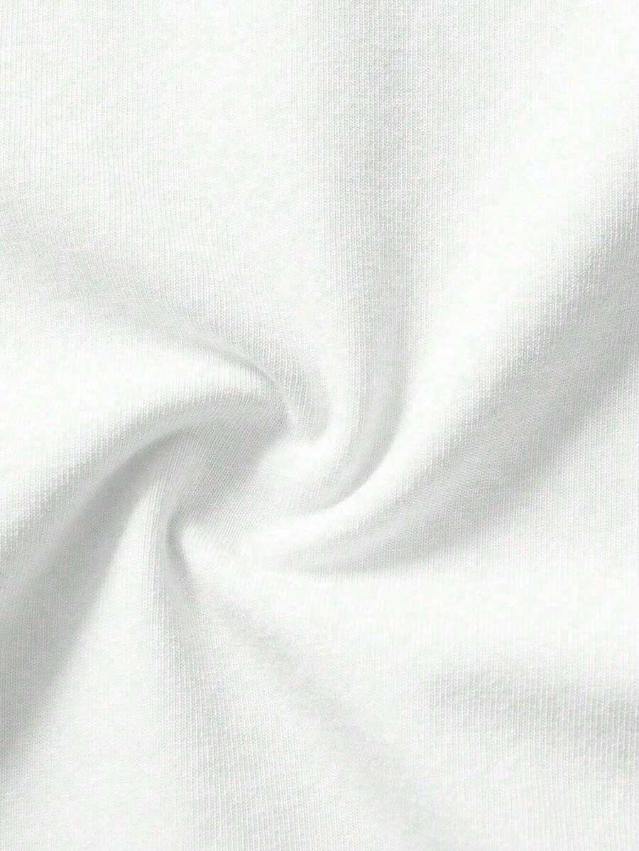 Camiseta de Manga Curta Casual