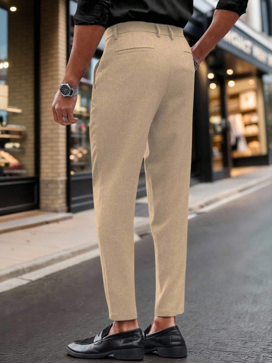 Calças Skinny De Terno De Negócios Para Homens