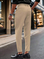 Calças Skinny De Terno De Negócios Para Homens