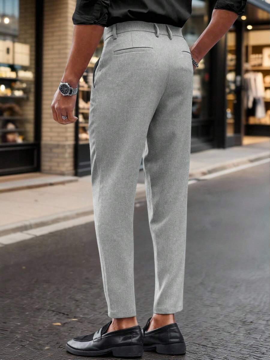 Calças Skinny De Terno De Negócios Para Homens