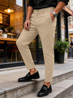 Calças Skinny De Terno De Negócios Para Homens