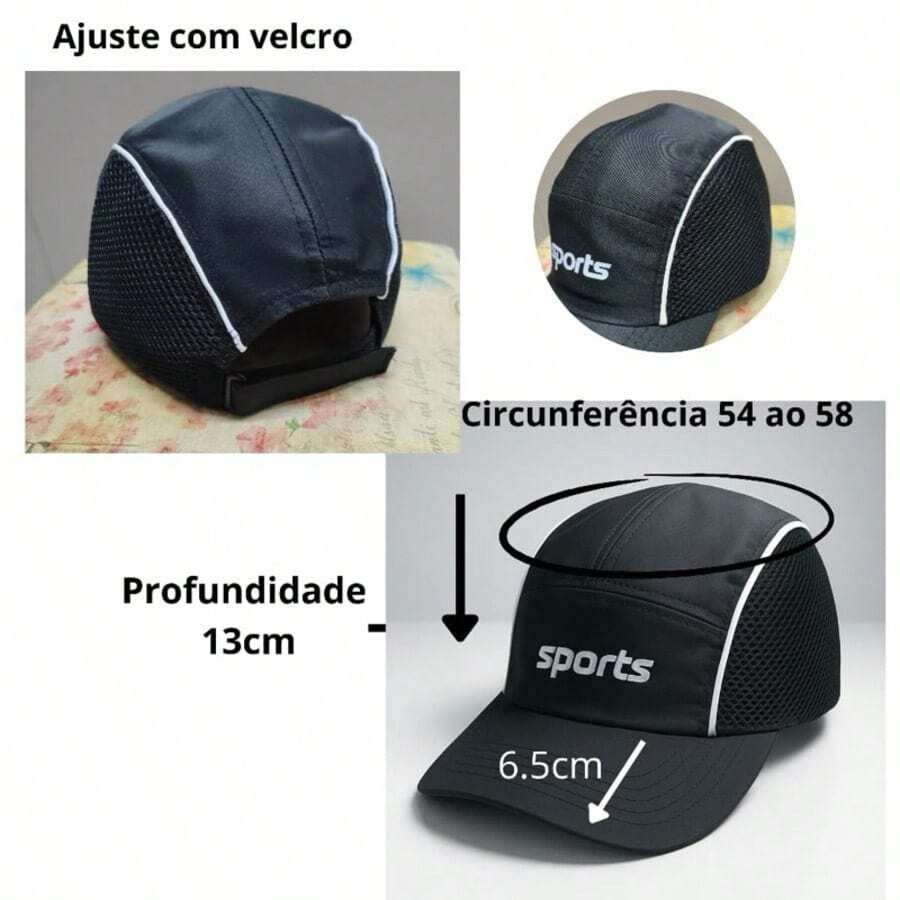 Boné Aba Curva Bandeira do Brasil Militar Tático