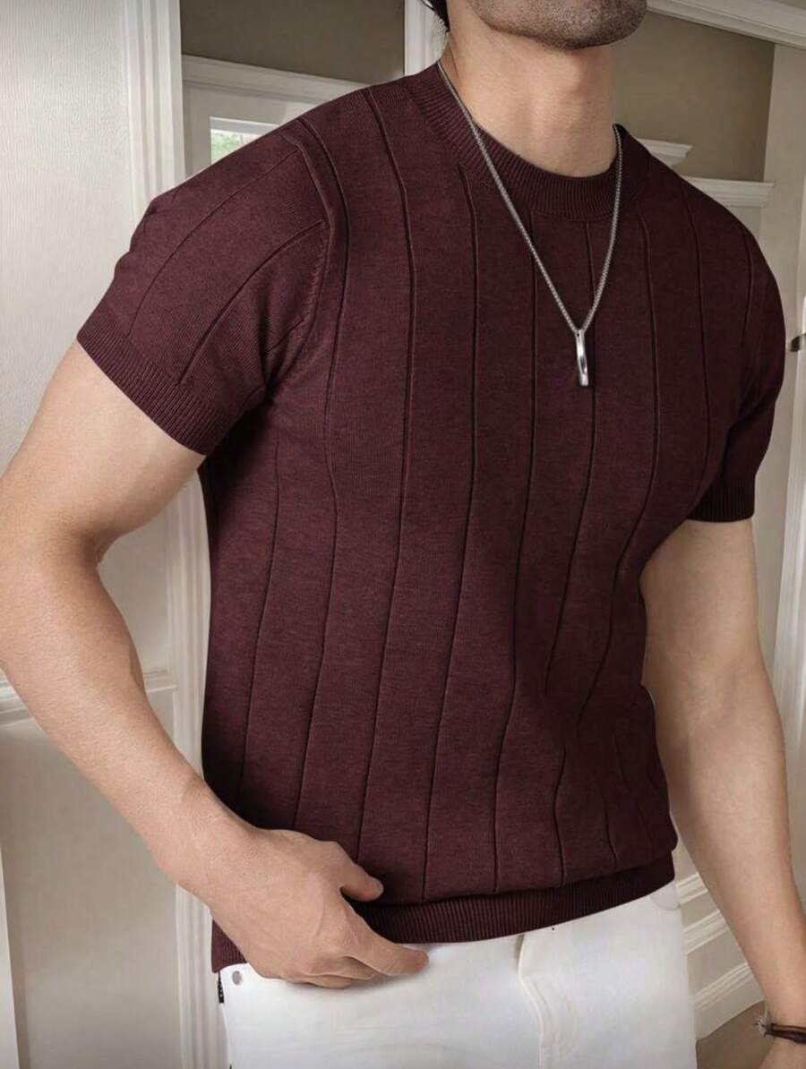 Camiseta Básica Masculina Malha
