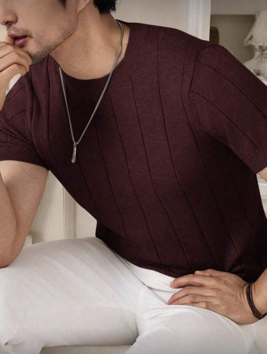 Camiseta Básica Masculina Malha