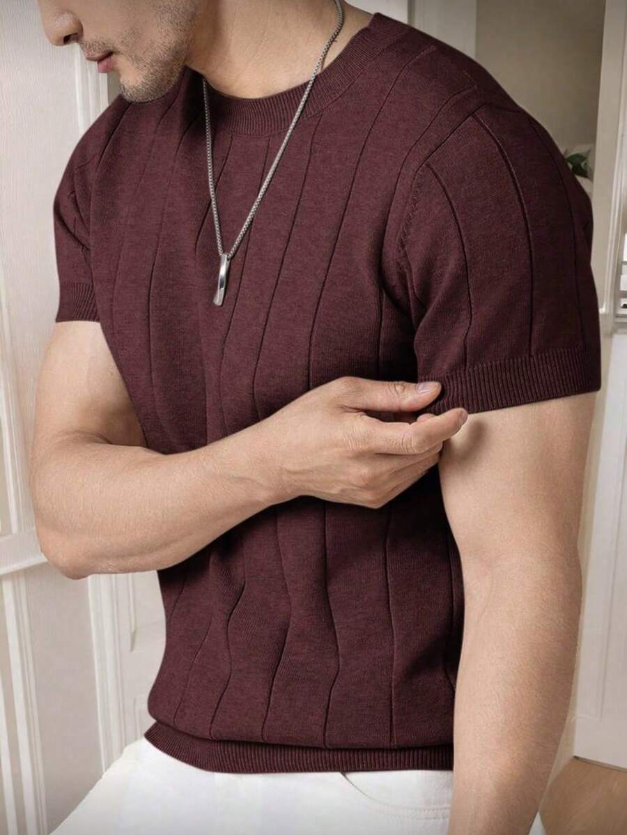 Camiseta Básica Masculina Malha