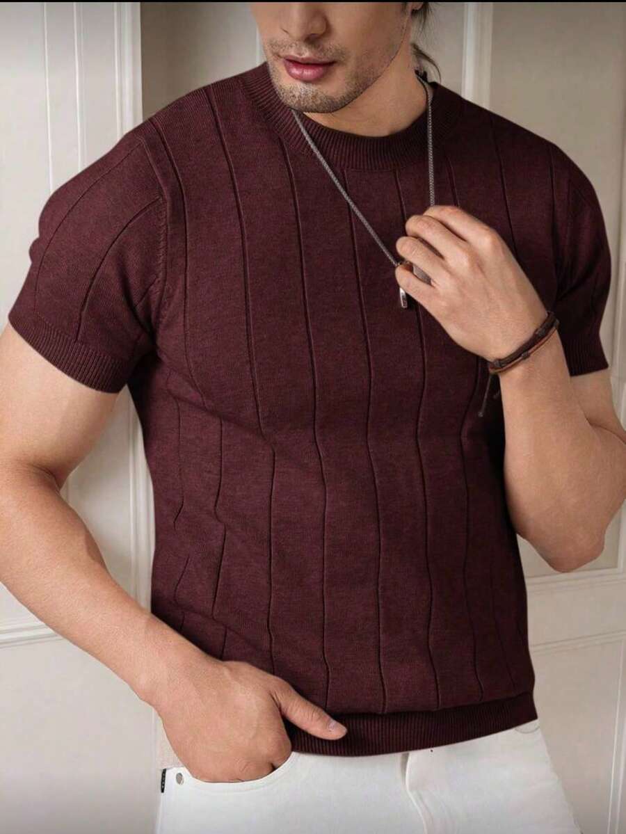 Camiseta Básica Masculina Malha